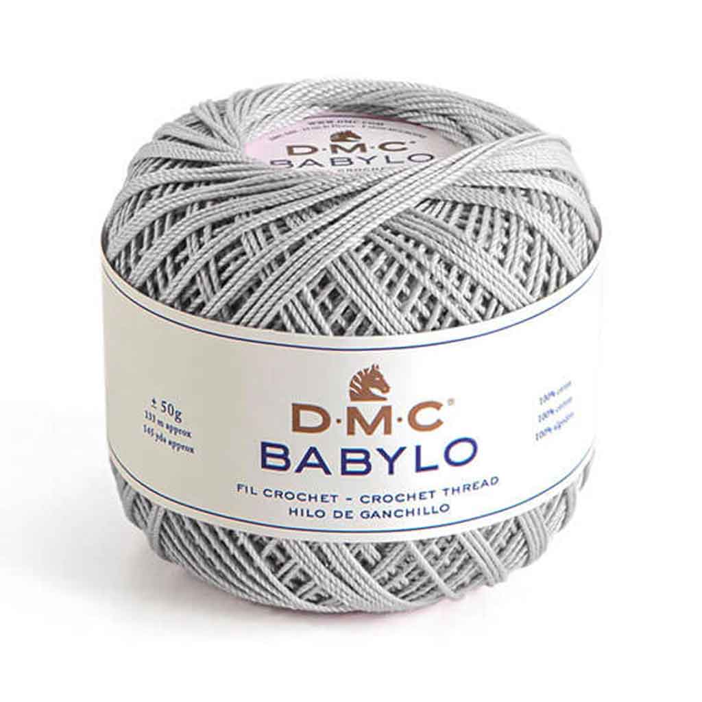 Babylo 5 Crochet Thread 50G, Pearl Gray
