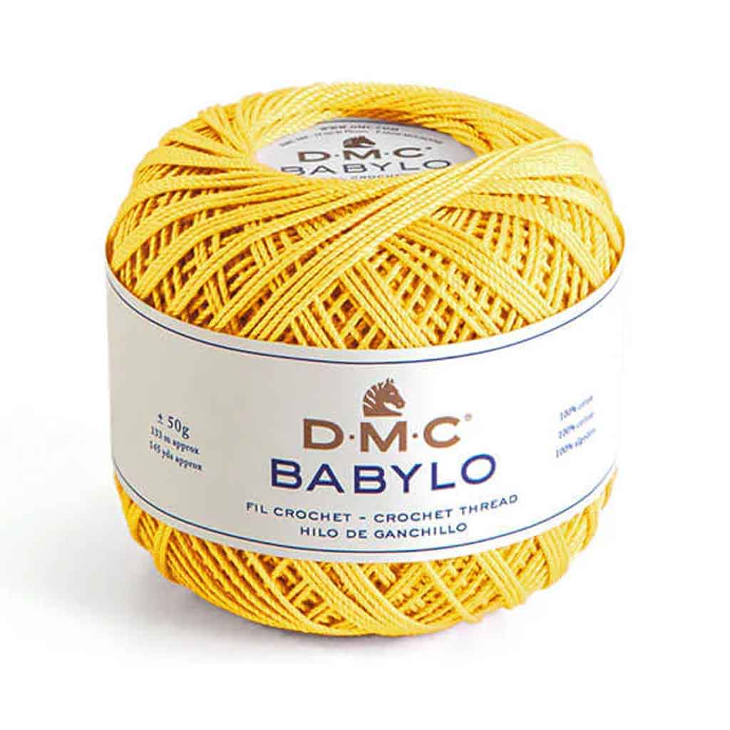 Babylo 5 Crochet Thread 50G, Medium Yellow