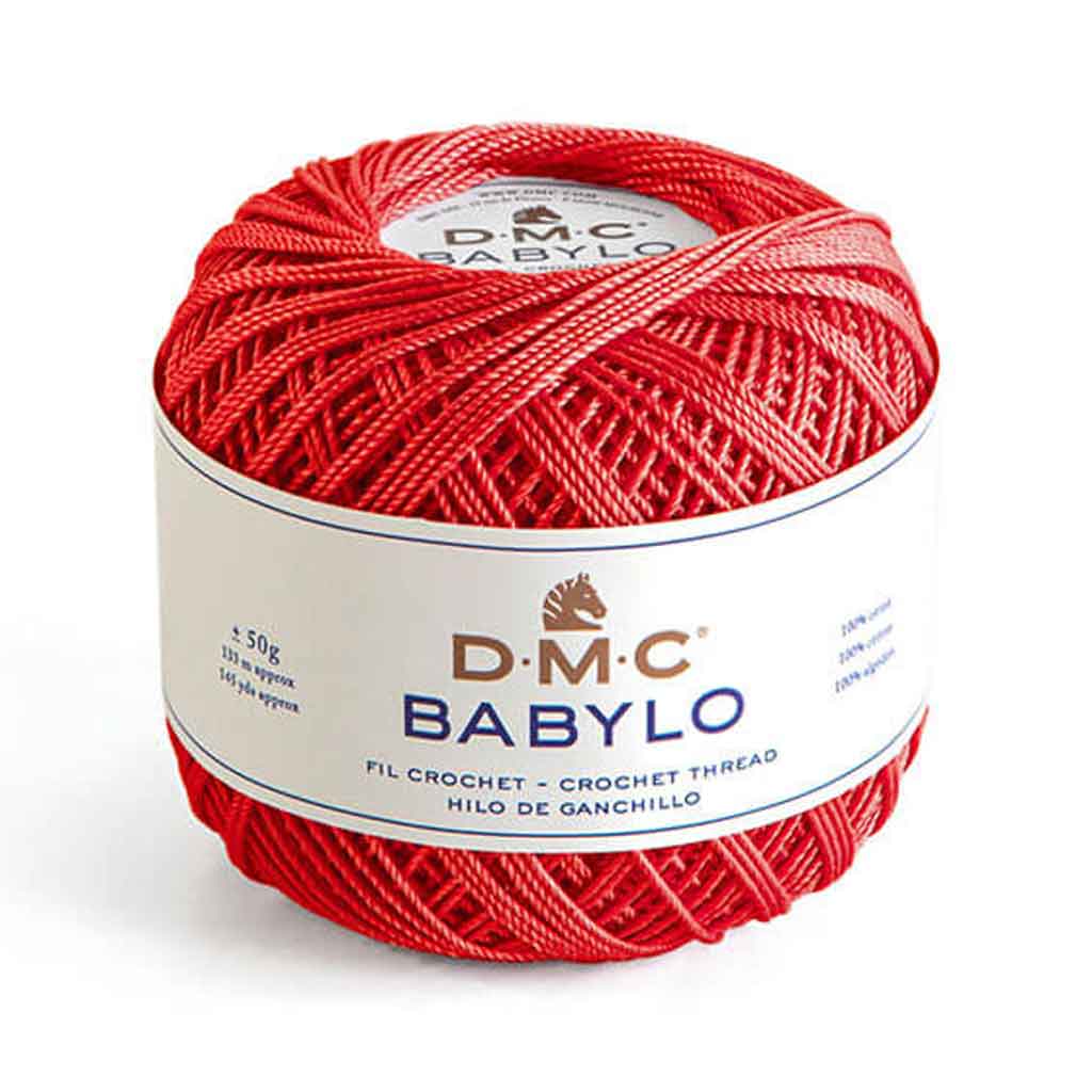 Babylo 5 Crochet Thread 50G, Red