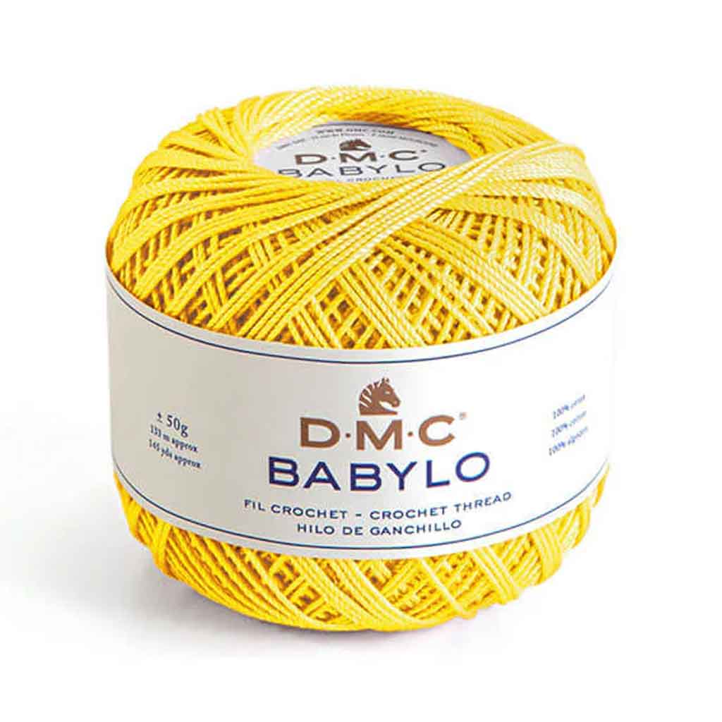Babylo 5 Crochet Thread 50G, Bright Canary