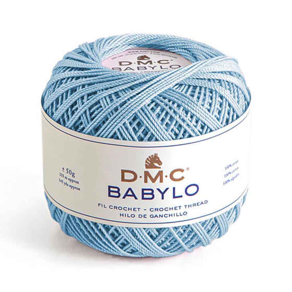 Babylo 5 Crochet Thread 50G, Pale Delft Blue