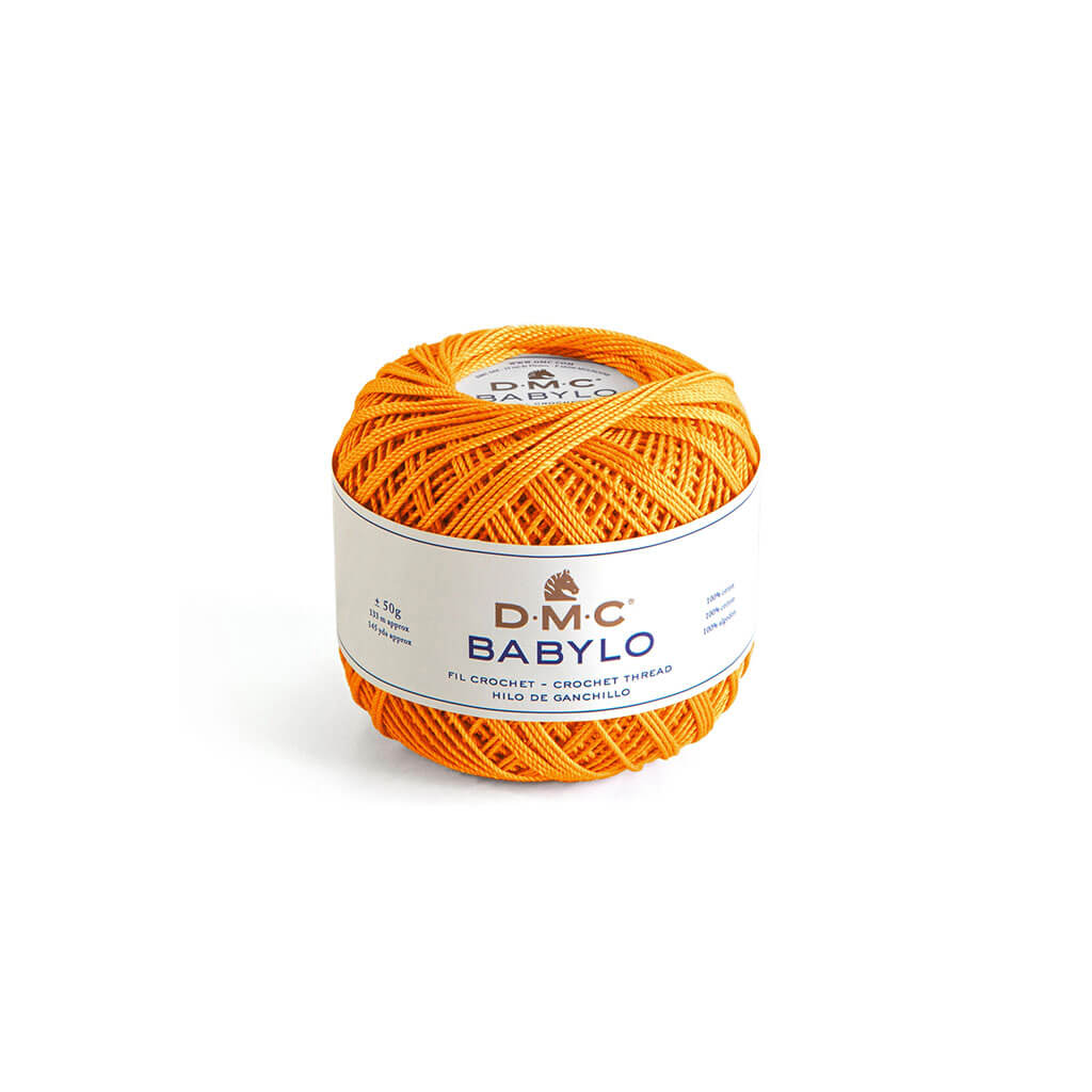 Babylo 5 Crochet Thread 50G, Medium Tangerine