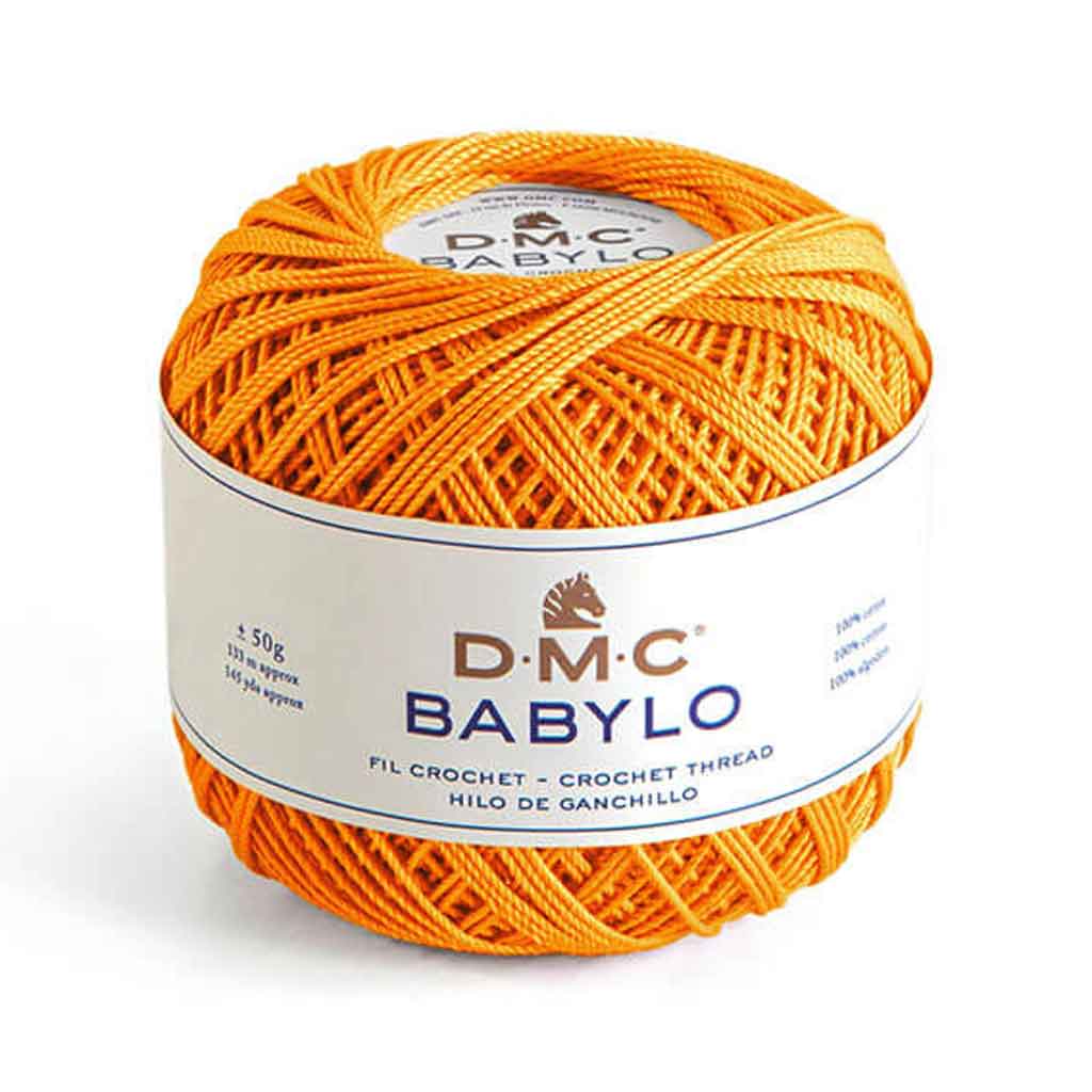 Babylo 5 Crochet Thread 50G, Medium Tangerine