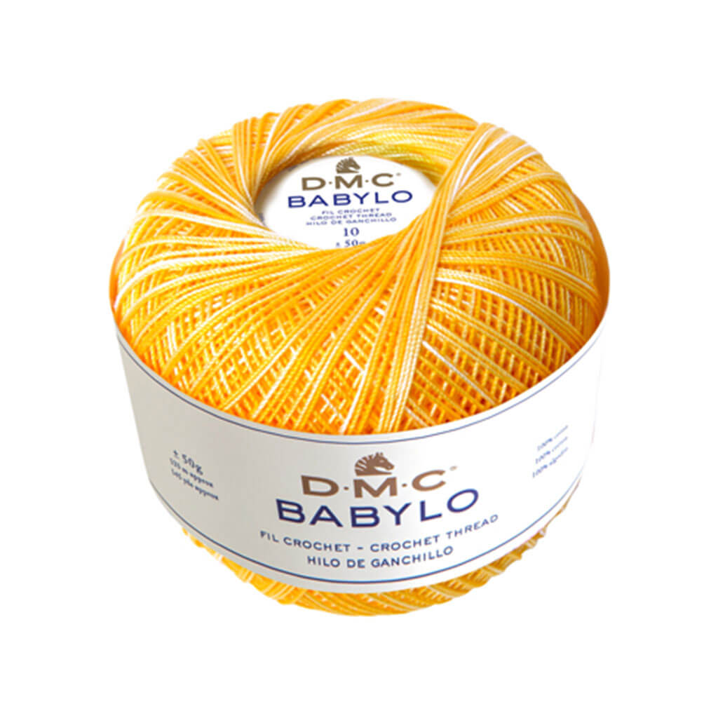 Babylo 5 Crochet Thread 50G, Variegated Yellow