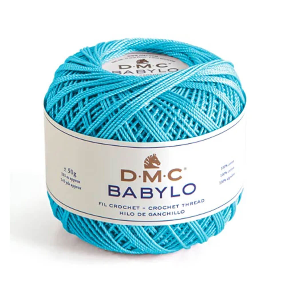 Babylo 5 Crochet Thread 50G, Light Bright Turquoise