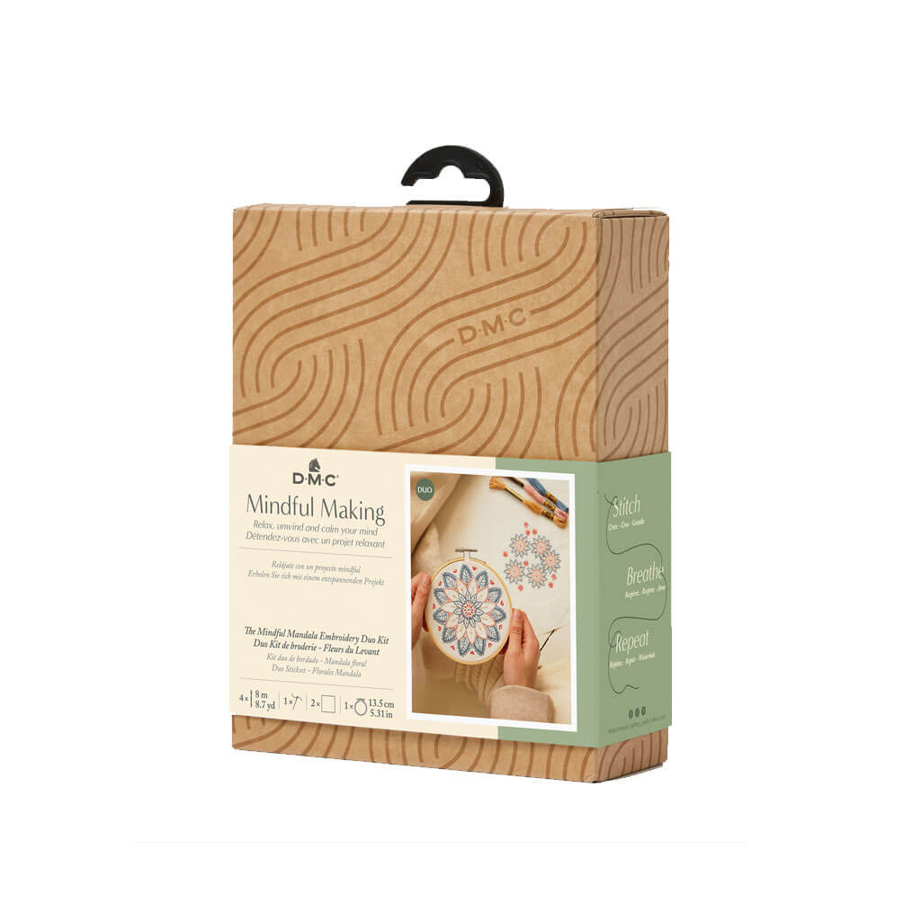 The Mindful Mandala Embroidery Duo Kit