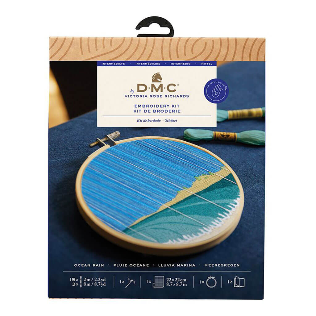 Victoria R. Embroidery Kit, Ocean Rain