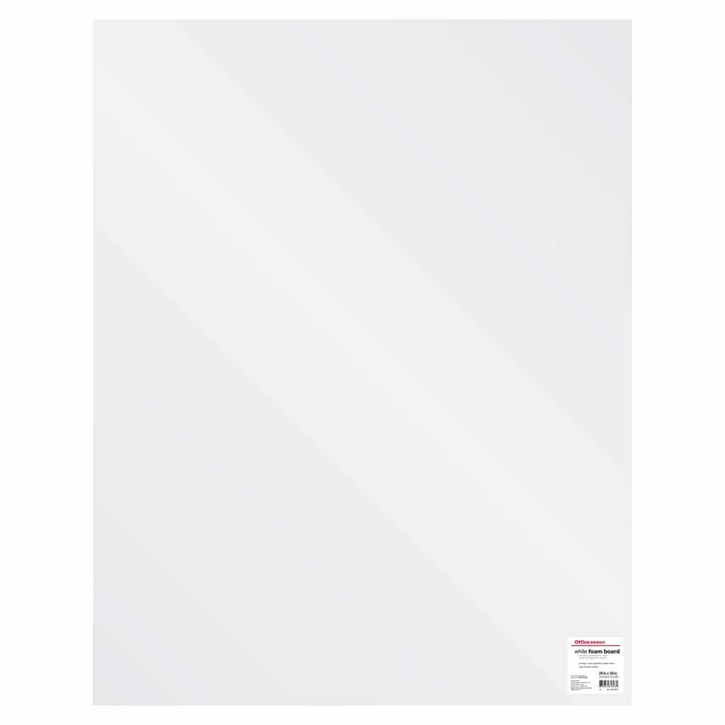 Quickstik Foam Boards, 20in x 30in White High-Tack