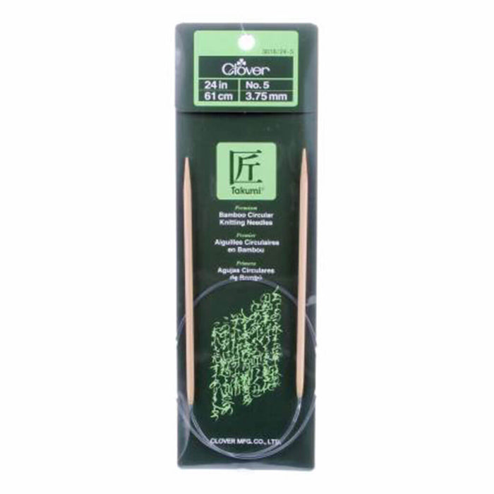 Takumi Bamboo Circular Knitting Needles 24IN SIZE 5