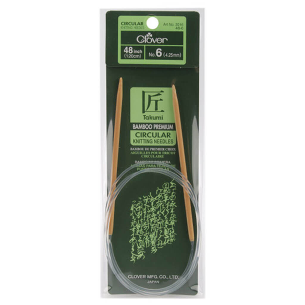 Takumi Bamboo Circular Knitting Needles 48IN SIZE 6