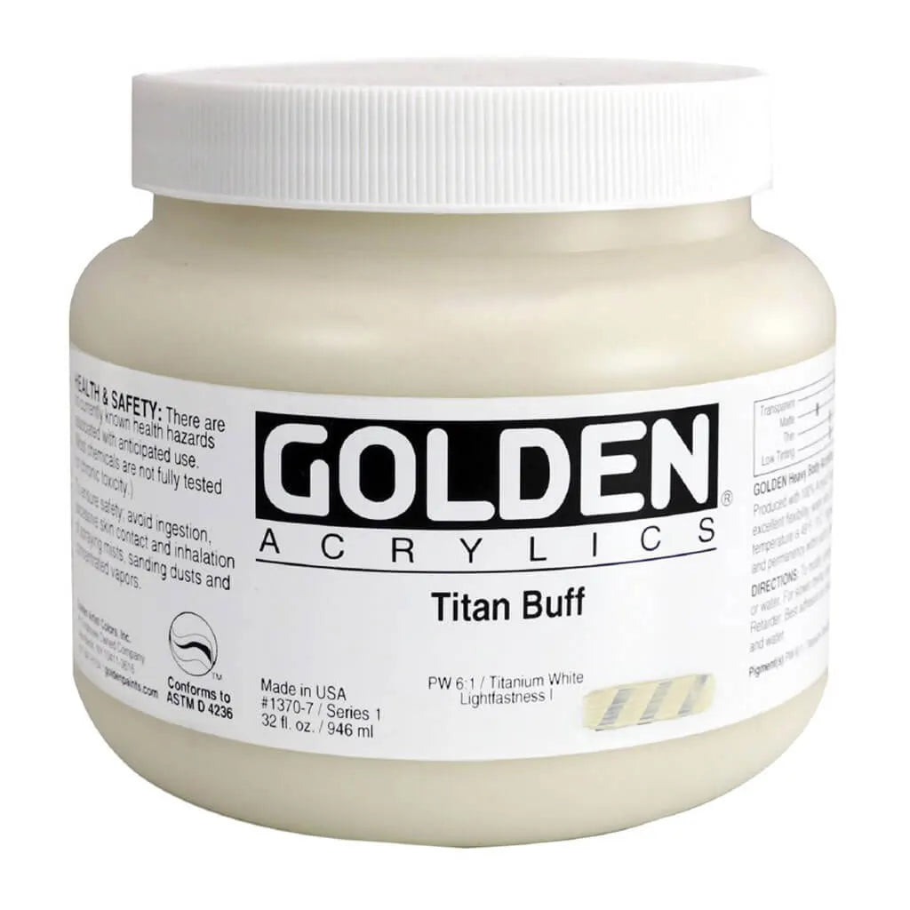 Golden Heavy Body Acrylic 32oz Titan Buff S1