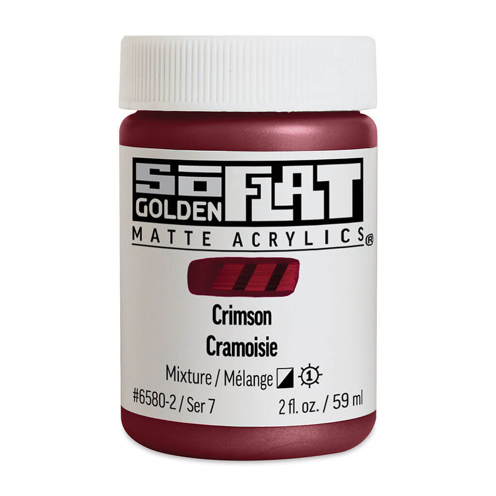 SoFlat Matte Acrylic Crimson, 2oz