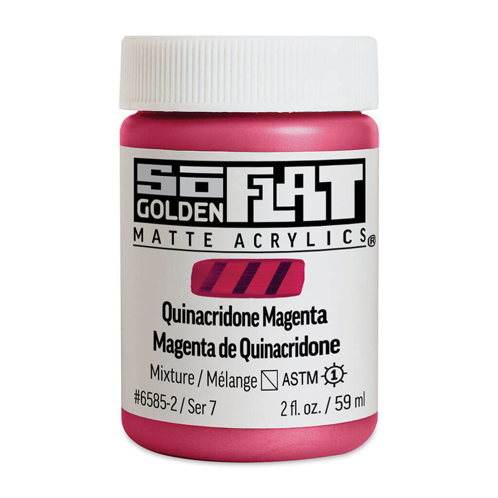 SoFlat Matte Acrylic Quinacridone Magenta, 2oz