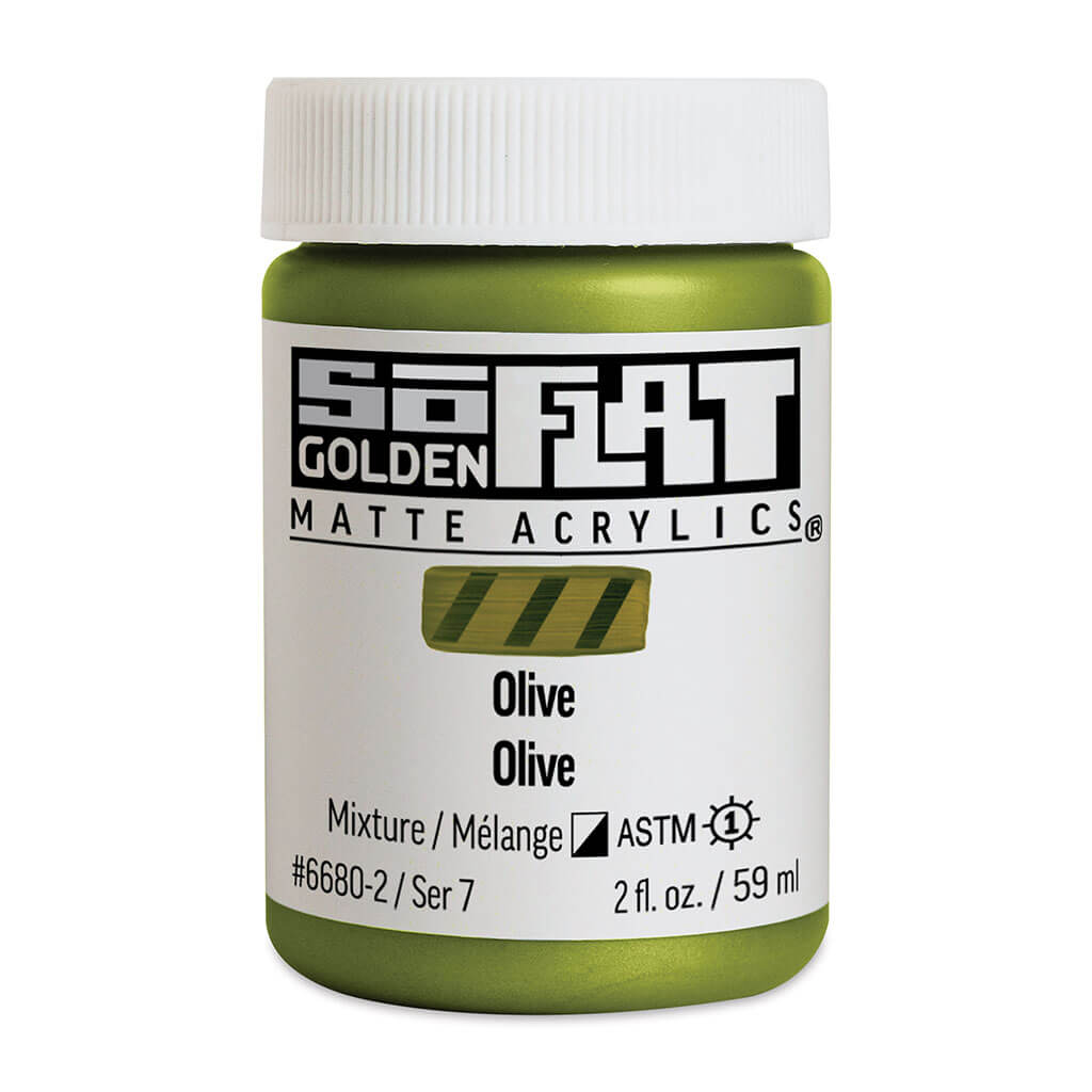 SoFlat Matte Acrylic Olive, 2oz