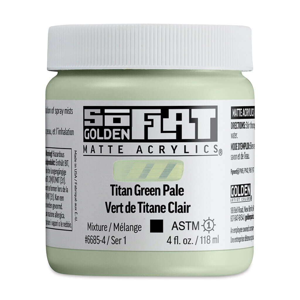 SoFlat Matte Acrylic Titan Green Pale, 4oz