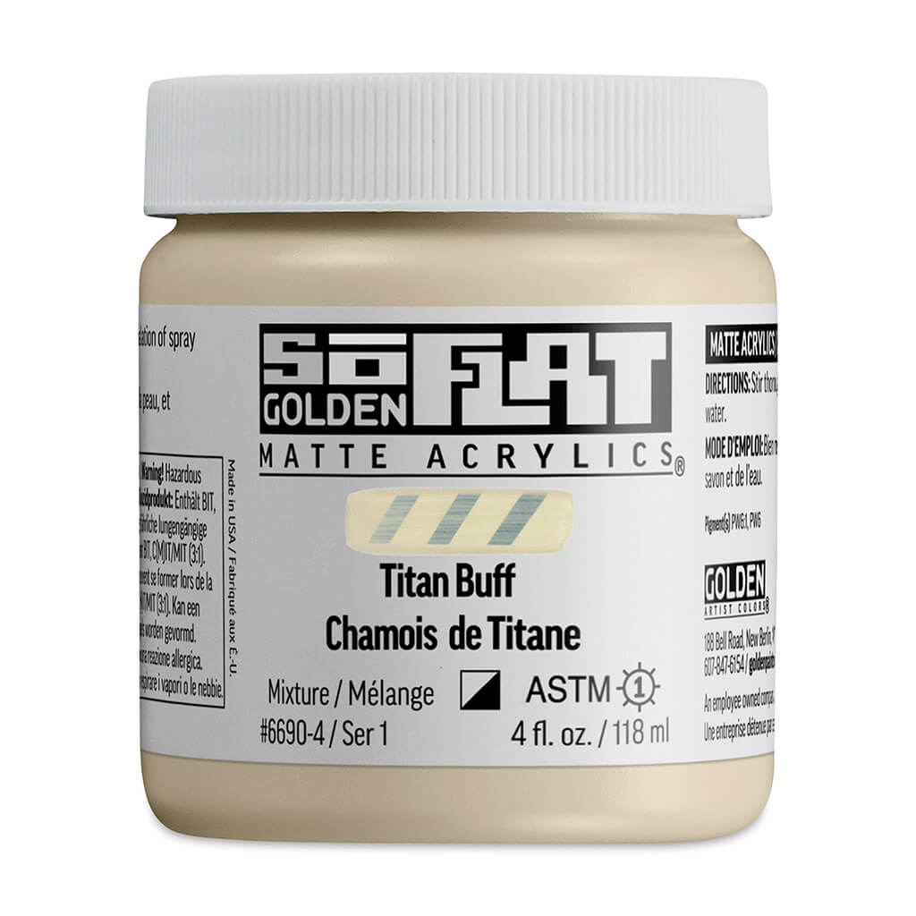 SoFlat Matte Acrylic Titan Buff, 4oz