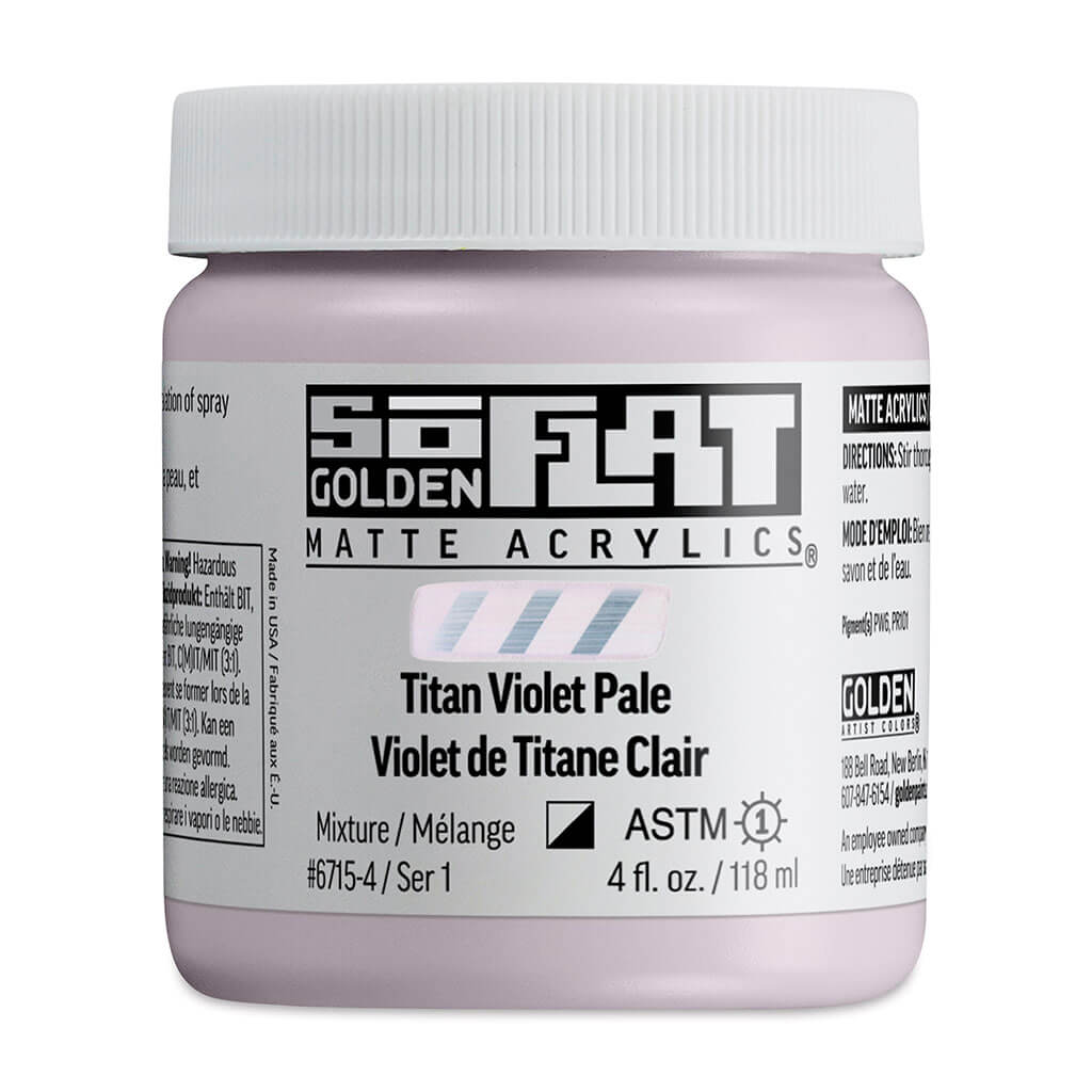 SoFlat Matte Acrylic Titan Violet Pale, 4oz