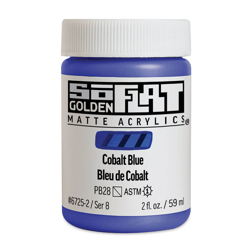 SoFlat Matte Acrylic Cobalt Blue, 2oz