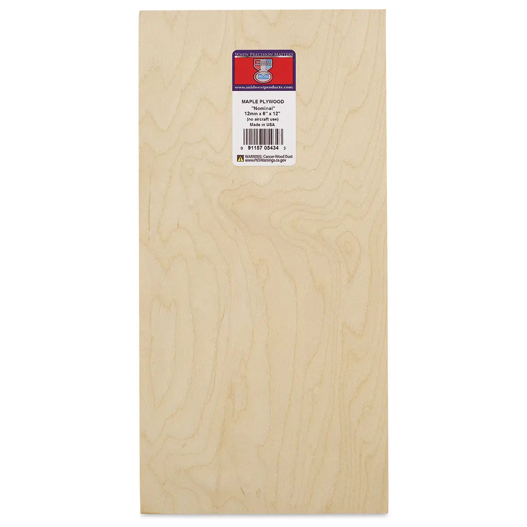 Maple Plywood 12mm x 6in x 12in