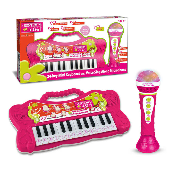 Bontempi Mini Keyboard and Karaoke Microphone Set