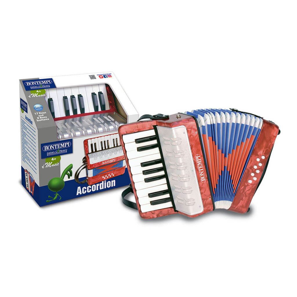 Bontempi Wooden Accordion 20 Keys + 8 Bass