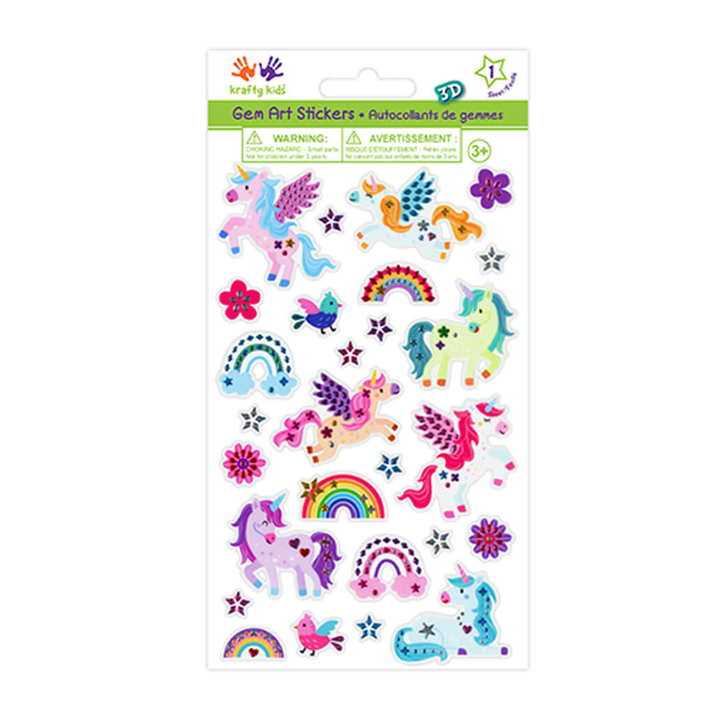 Krafty Kids Sticker Gumdrop Fun Clear 3.9in x 6.3in