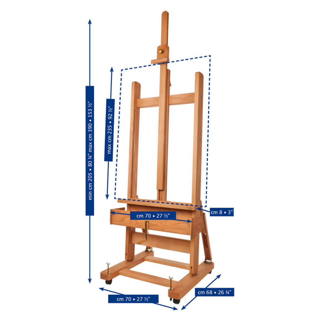 Mabef Studio Easel With Crank