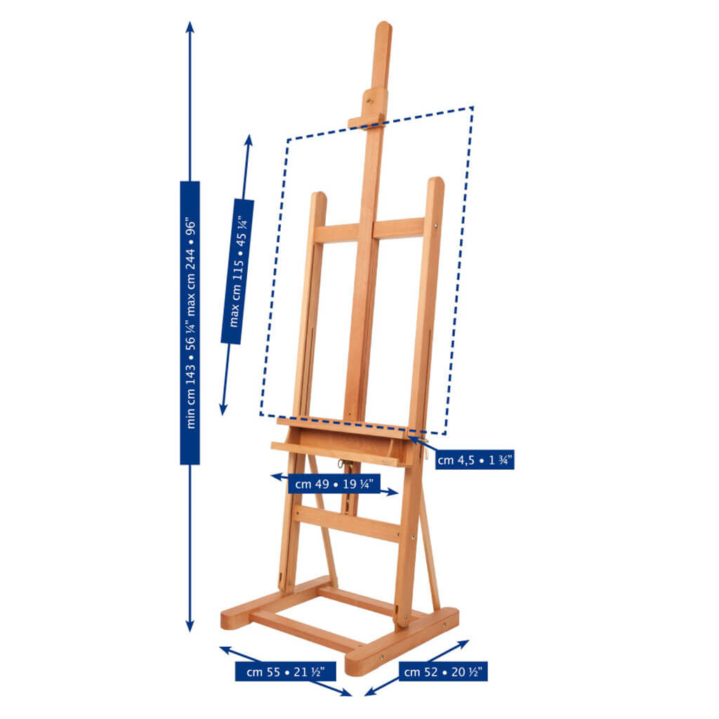 Mabef Basic Studio Easel With Tray