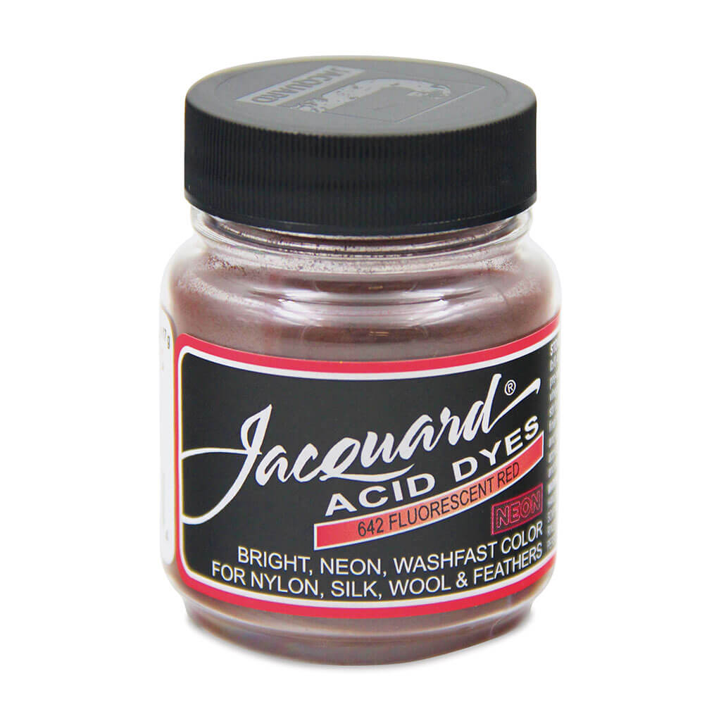 Jacquard Acid Dye Flourescent Red, 0.5oz