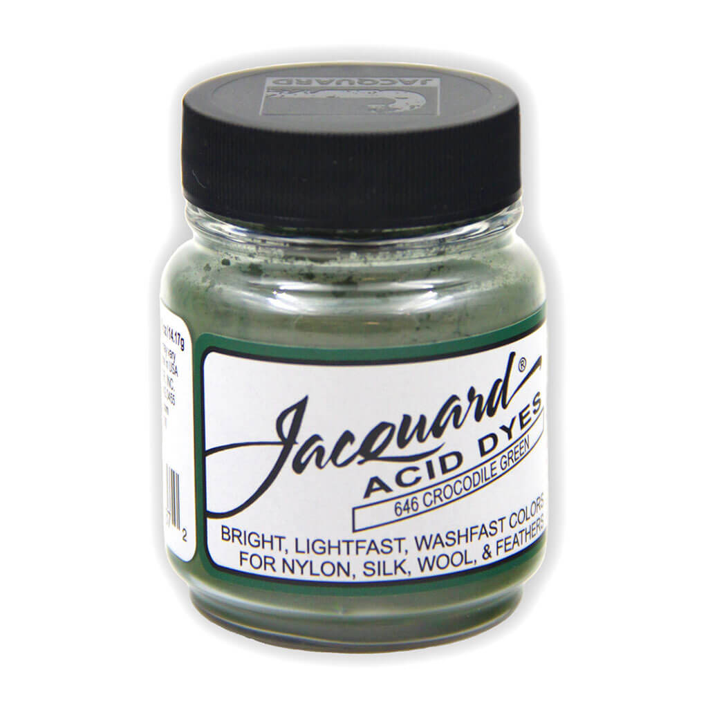 Jacquard Acid Dye Crocodile Green, 0.5oz