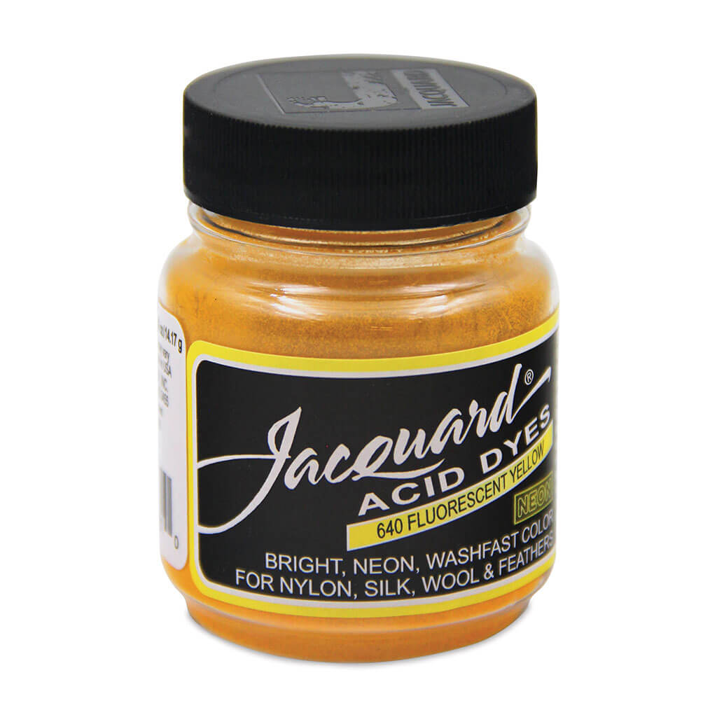 Jacquard Acid Dye Flouscent Yellow, 0.5oz