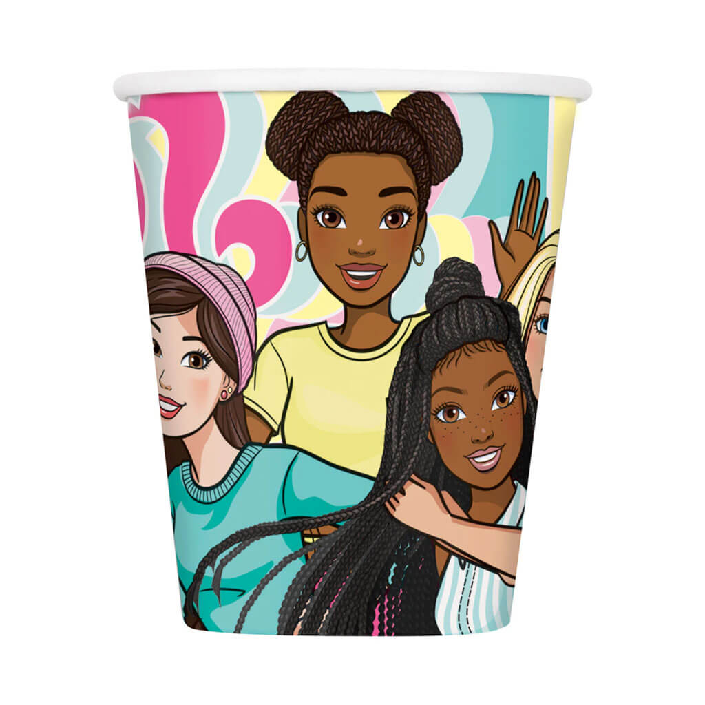 Barbie Paper Cup 8ct, 9oz