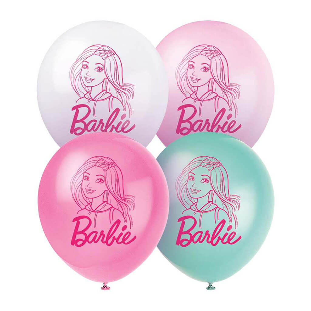 Barbie Latex Balloon 12in, 8ct