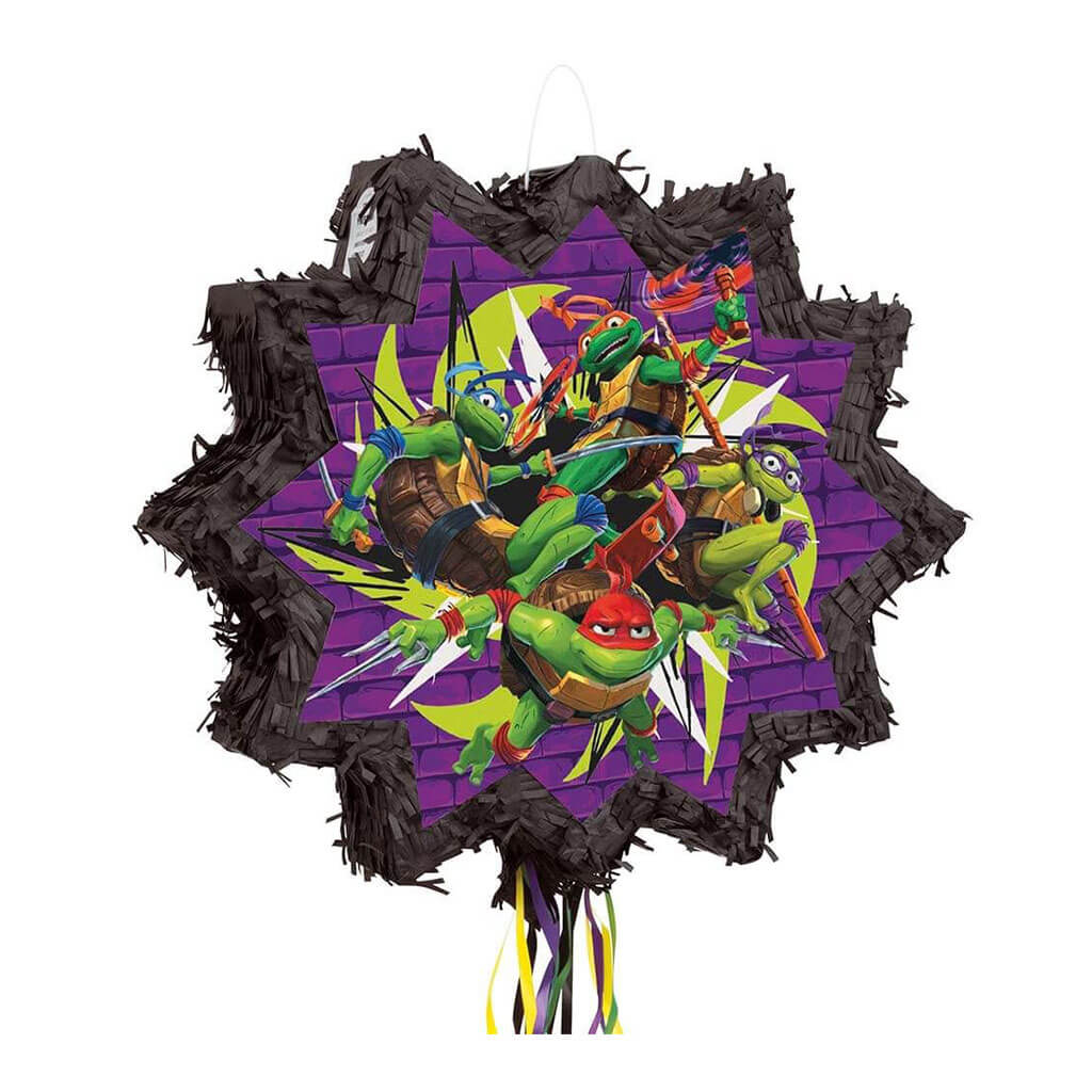 TMNT Mayhem Shaped Drum Pull Pinata