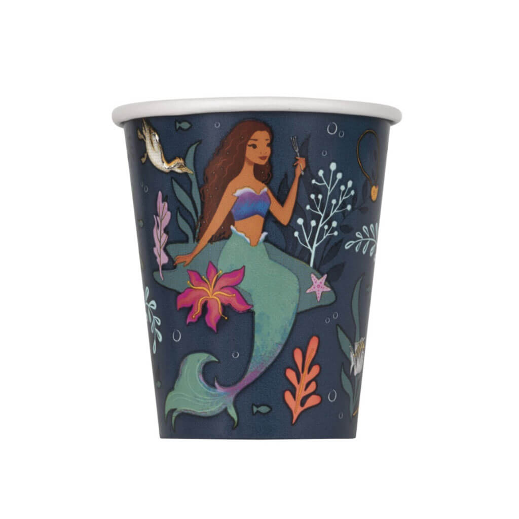 Little Mermaid Paper Cup 8ct, 9oz