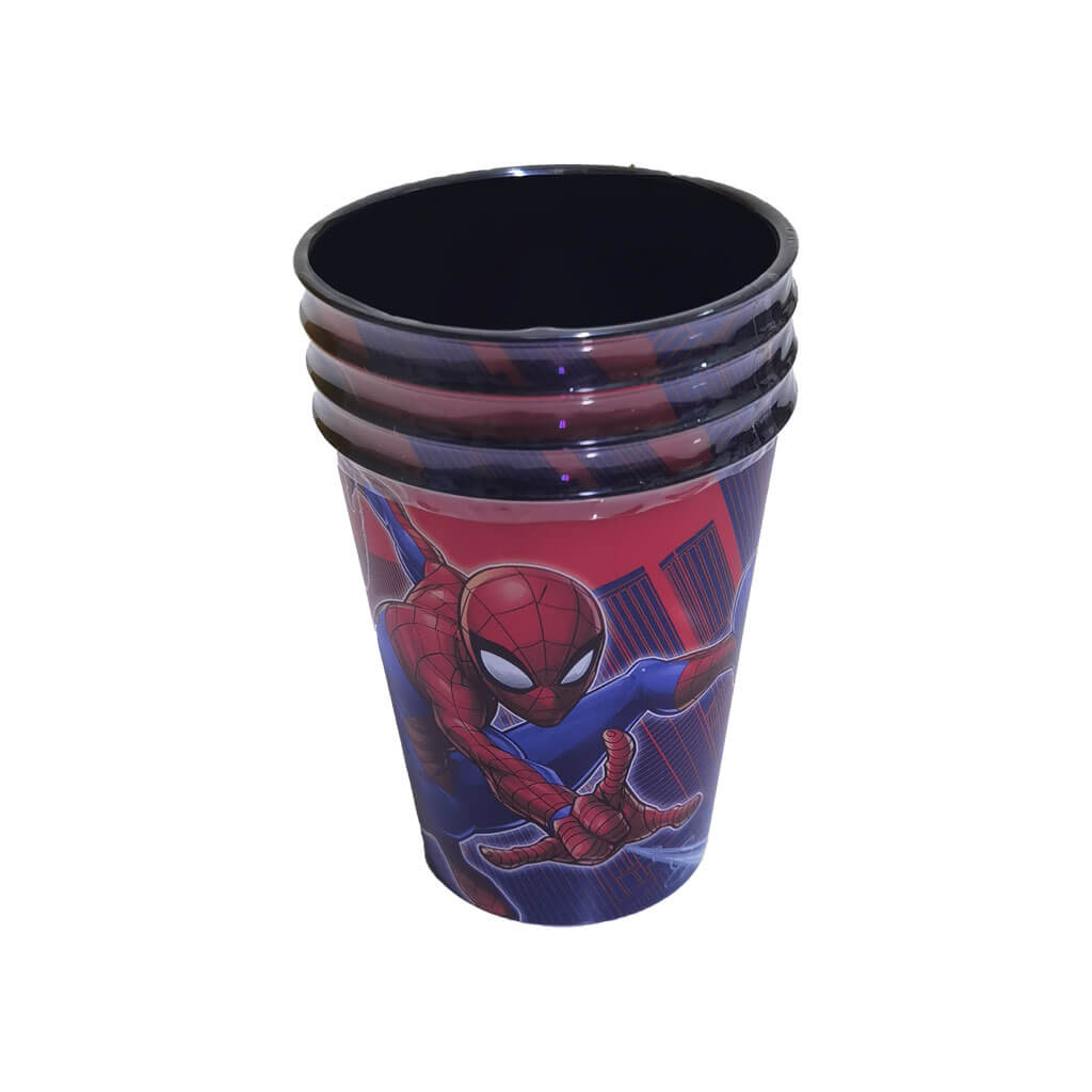 Spiderman Plastic Cup 10oz, 4ct