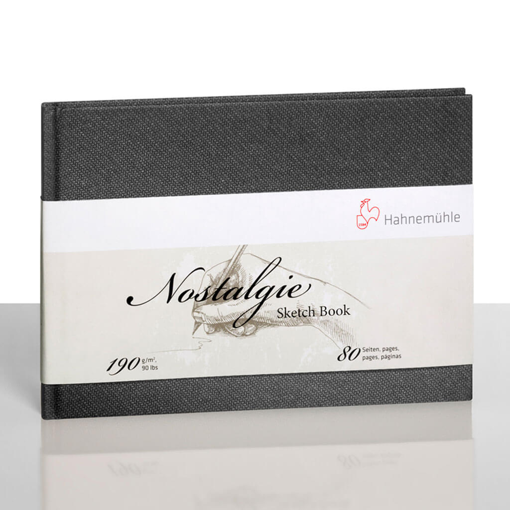 Hahnemuhle Nostalgie Sketch Book 190gsm A5 Landscape, 40 Sheets/80pages