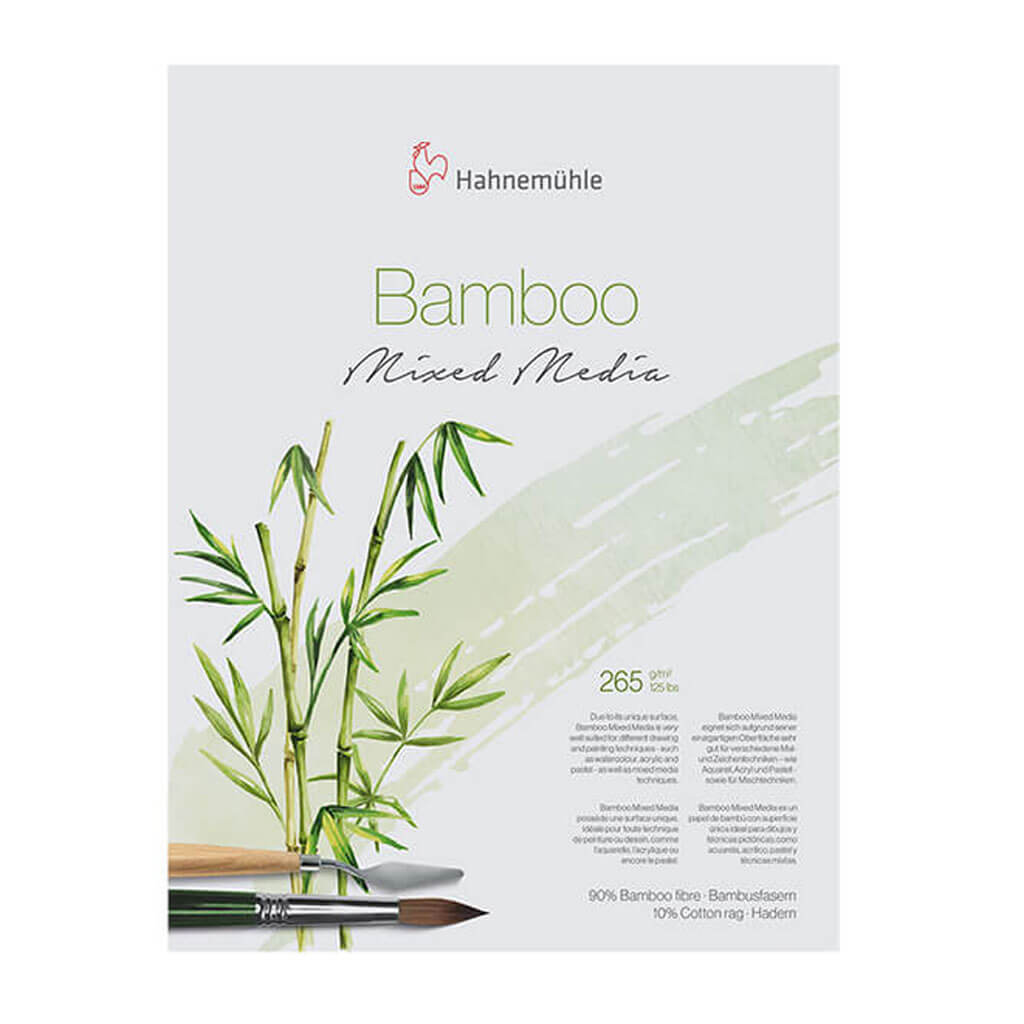 Hahnemuhle Bamboo Mixed Media Paper 265gsm 50cm x 65cm, 10 Sheets