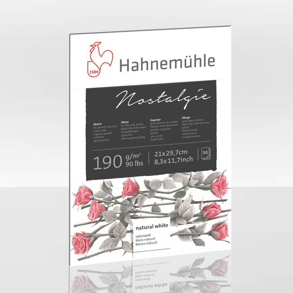 Hahnemuhle SketchPad &quot;Nostalgie&quot; 190gsm, DIN A4 21cm x 29.7cm, 50 Sheets