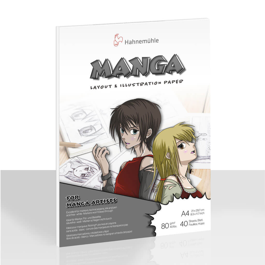 Hahnemuhle Manga Layout &amp; Illustration 80gsm, DIN A4 21cm x 29.7cm, 40 Sheets