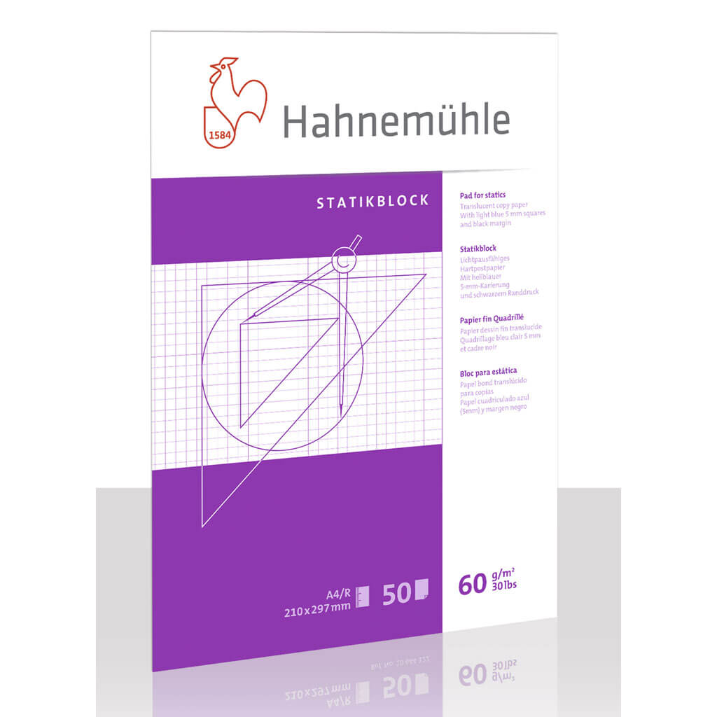 Hahnemuhle Static Pad 60gsm, DIN A4, 50 Sheets