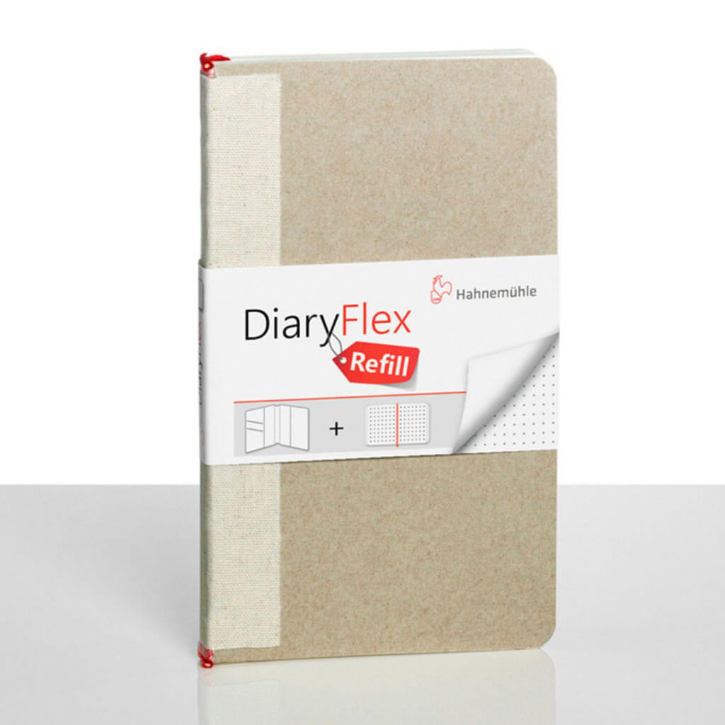 Diary Flex  Refill 18.2cm x 10.4cm Dotted, 80 Sheets