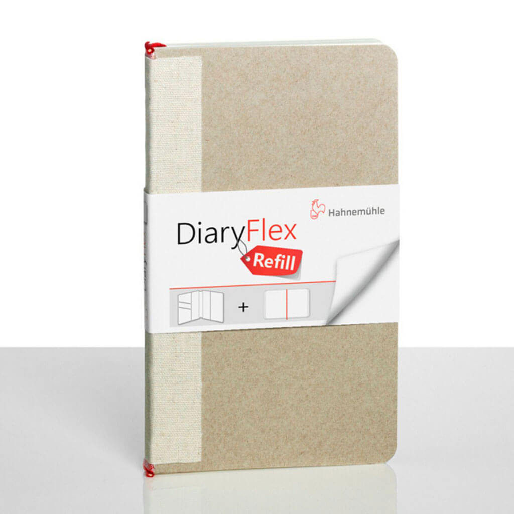 Diary Flex  Refill 18.2cm x 10.4cm Plain, 80 Sheets