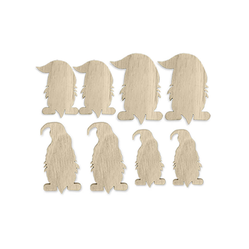 Holiday Wood Craft: Table Scatter 8pc (2-Sizes)