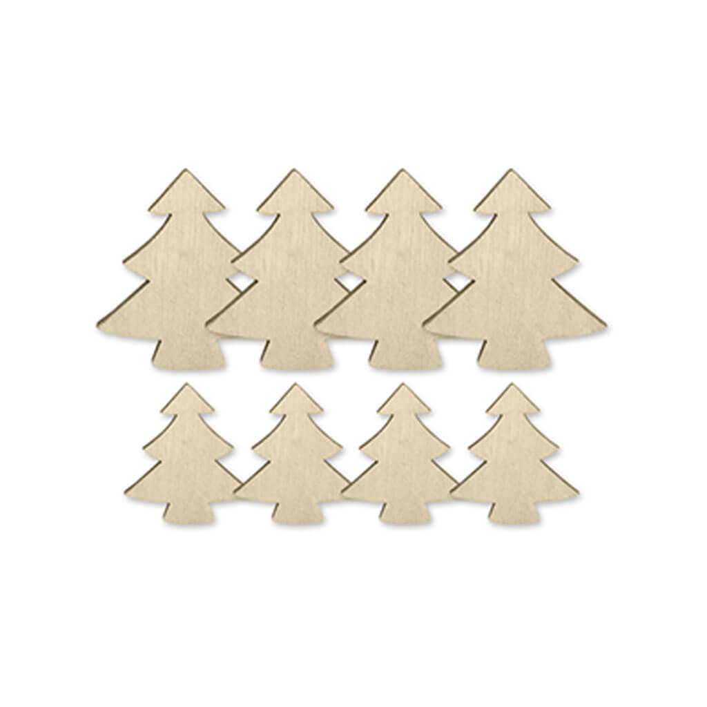 Holiday Wood Craft: Table Scatter 8pc (2-Sizes)