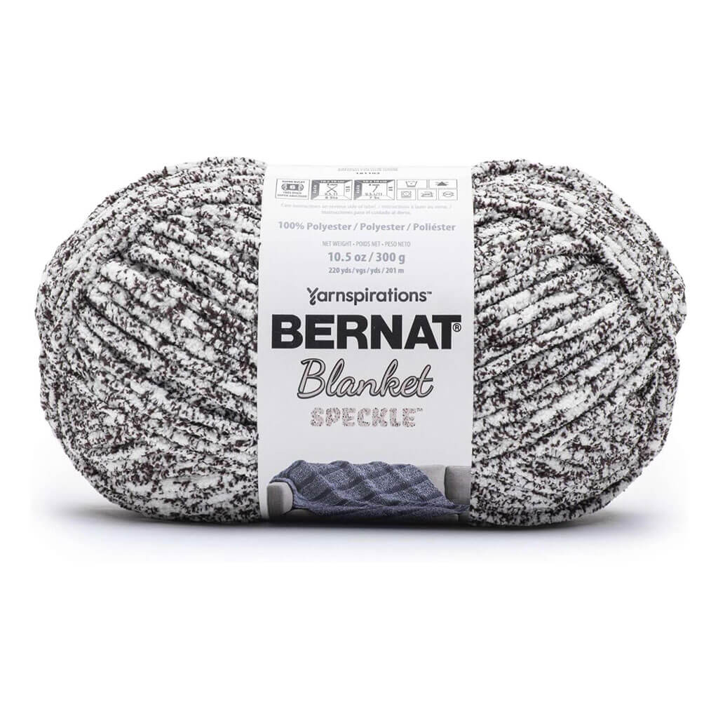 Bernat Blanket Speckle Yarn, Typewriter