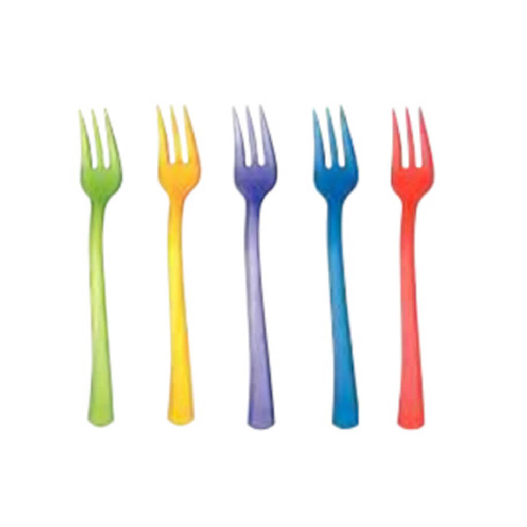 Plastic Mini Forks 4in Box, 24ct