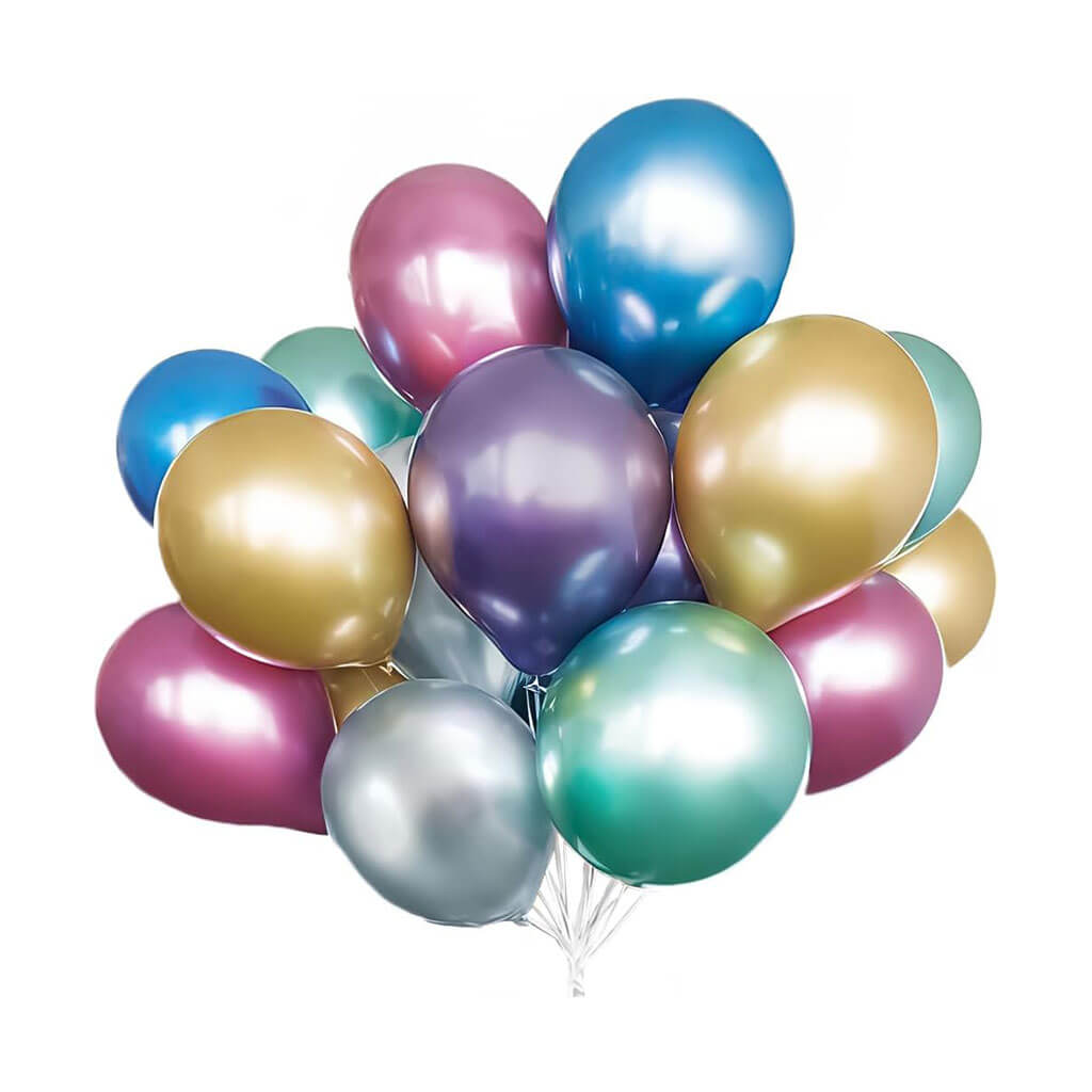 Platinum Latex Balloon Assorted 11in, 25ct