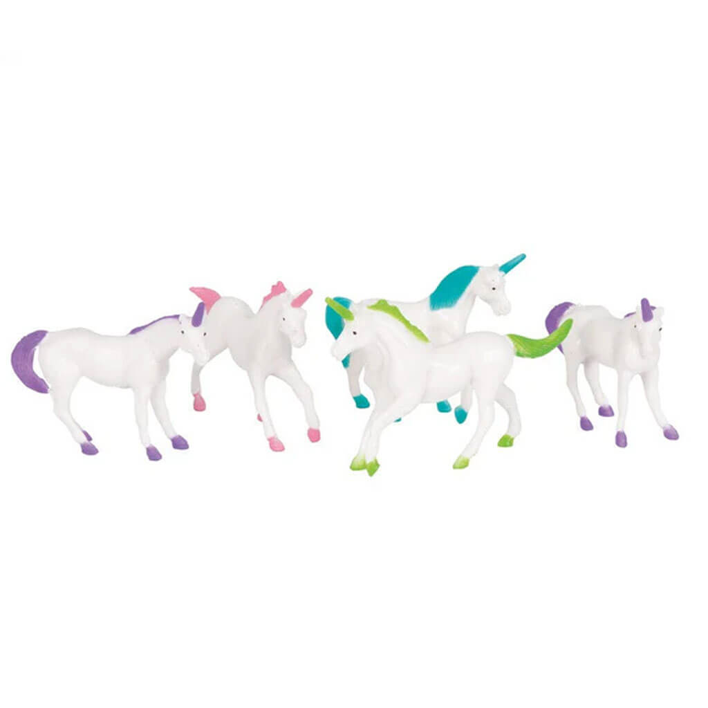 Plastic Unicorn Figure, 8ct