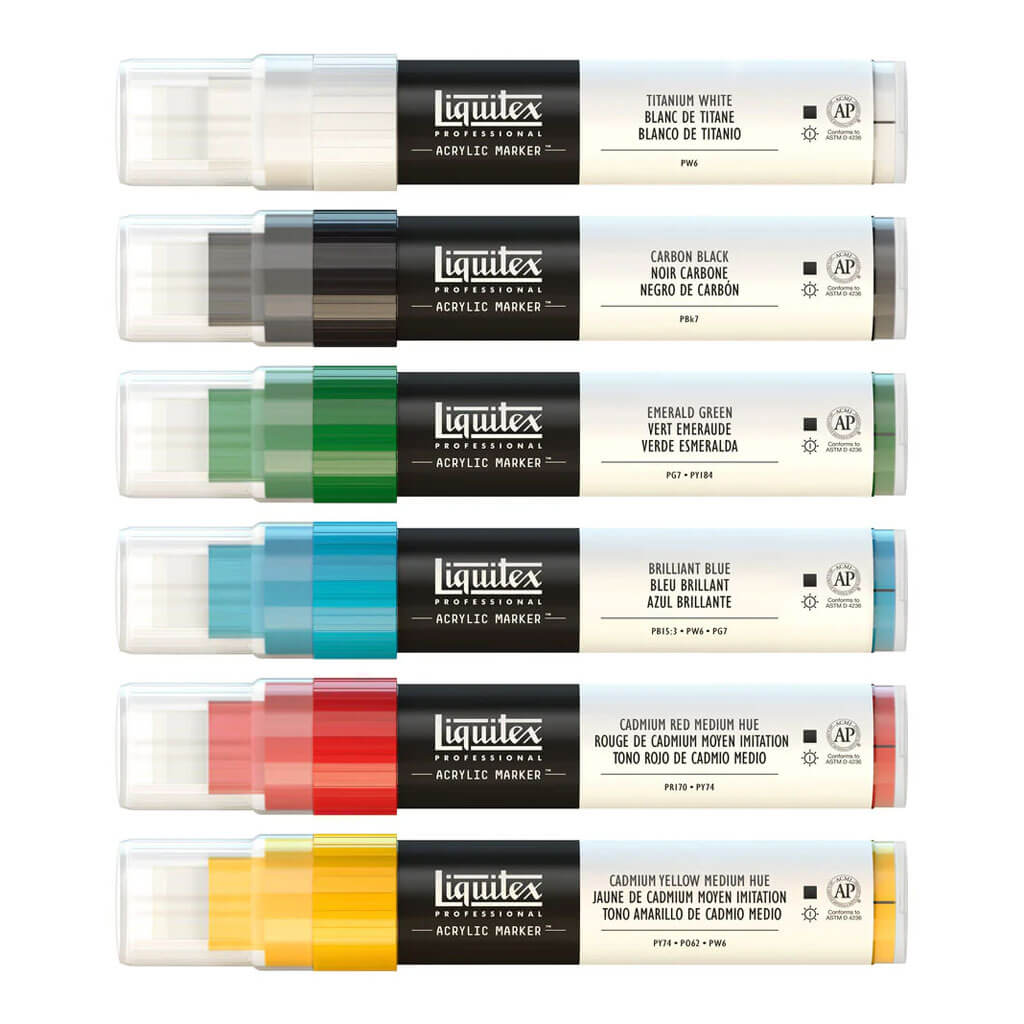 Acrylic Marker Set of 6x15mm
